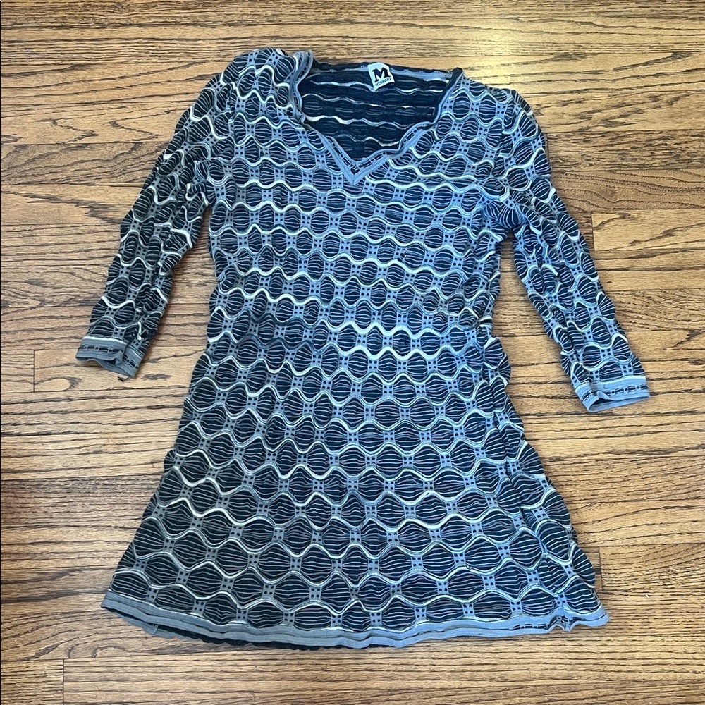 Missoni Black and Gray Textured Top